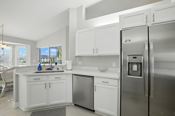 Renovated kitchen at Pinnacle, Unit 2503 Naples FL vacation home
