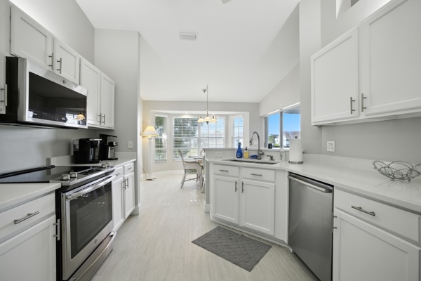 Renovated kitchen at Pinnacle, Unit 2503 Naples FL vacation home