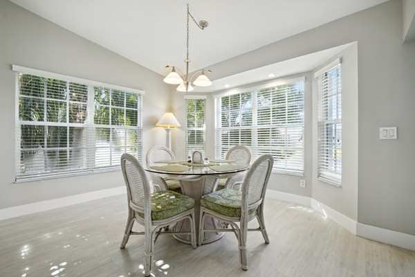 Kitchen breakfast seating area at Pinnacle, Unit 2503 Naples FL vacation home