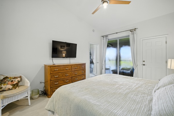 Master bedroom at Pinnacle, Unit 2503 Naples FL luxury vacation rental
