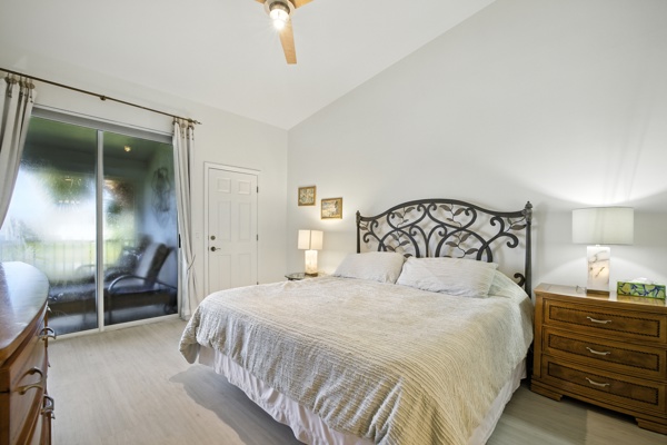 Master bedroom at Pinnacle, Unit 2503 Naples FL luxury vacation rental