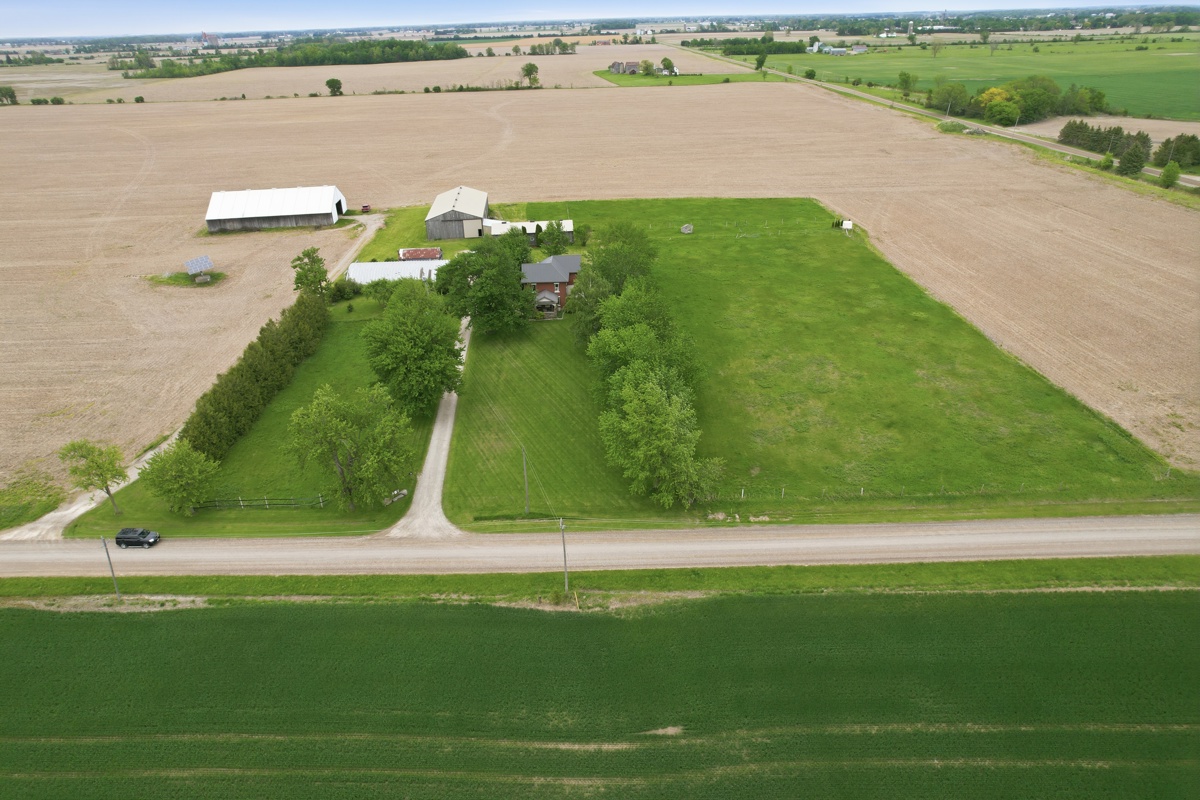 Century home exterior — Old Airport Road, Glencoe Ontario